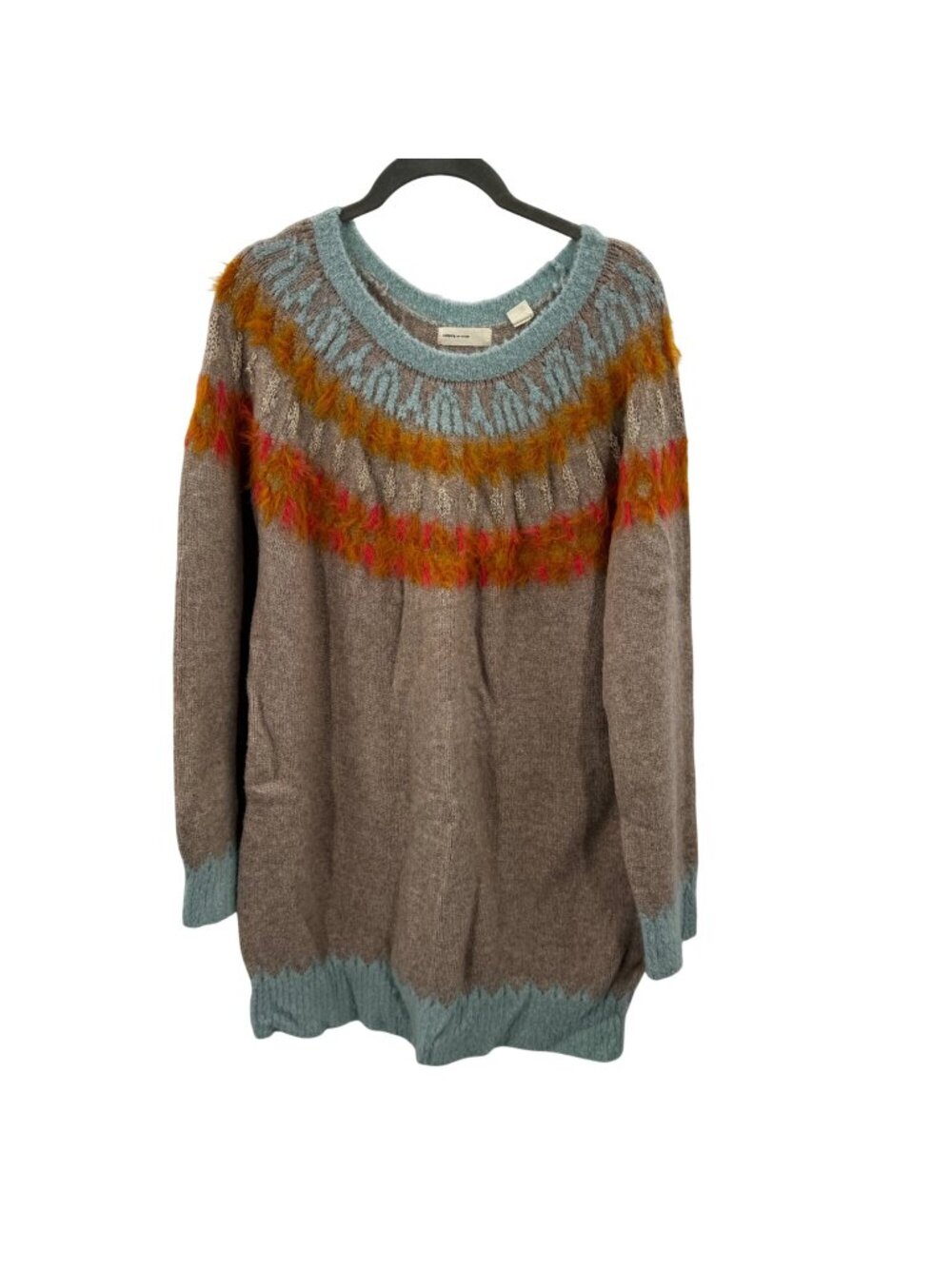 Sleeping On Snow Anthropologie Fair Isle Sweater Alpaca Blend L Multicolor